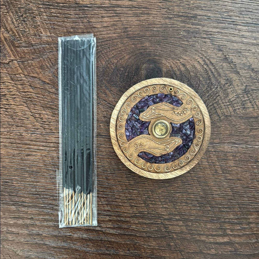 Decorative Incense Holder with Sticks